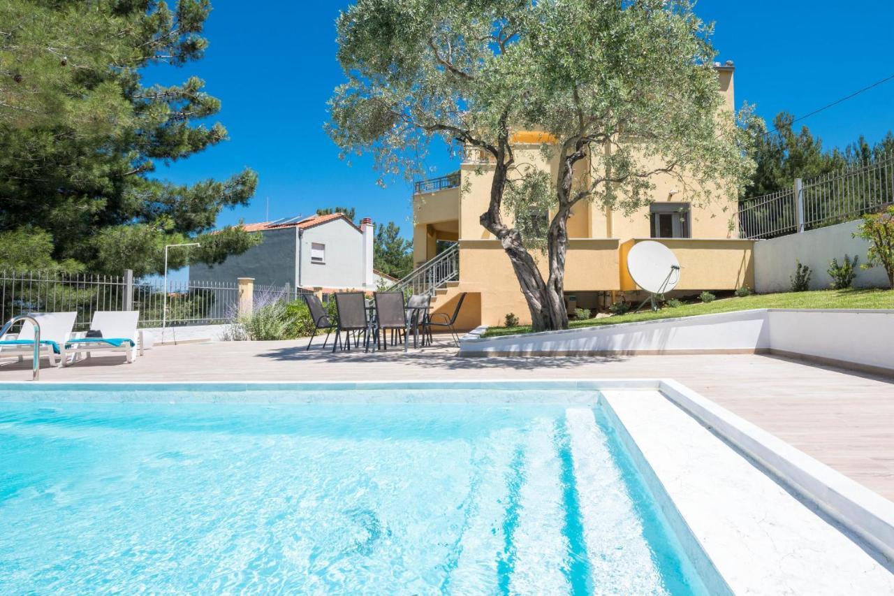 Louloudis Pool Villa Skala Rachoni  Eksteriør bilde