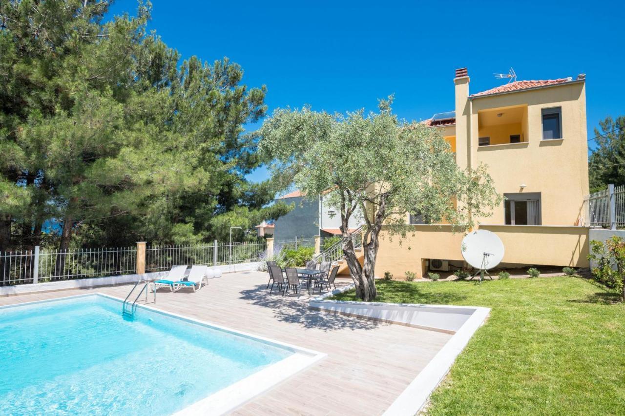 Louloudis Pool Villa Skala Rachoni  Eksteriør bilde